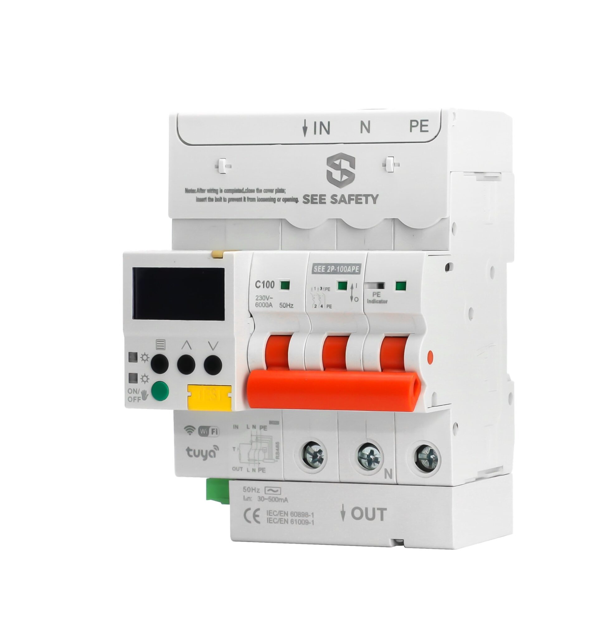 Aptomat thông minh 2 pha SEE100A 2P