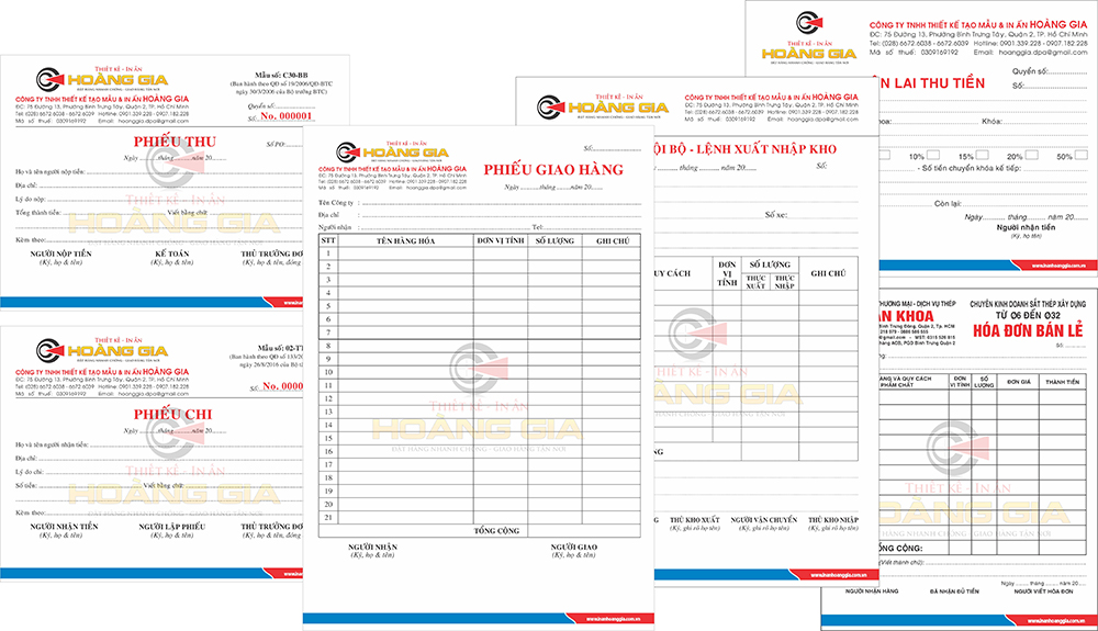 In nhanh biểu mẫu - In ấn Hoàng Trung - Công Ty TNHH Dịch Vụ - Thương Mại Hoàng Trung