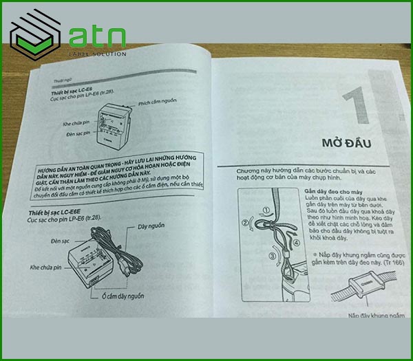 In sách hướng dẫn sử dụng