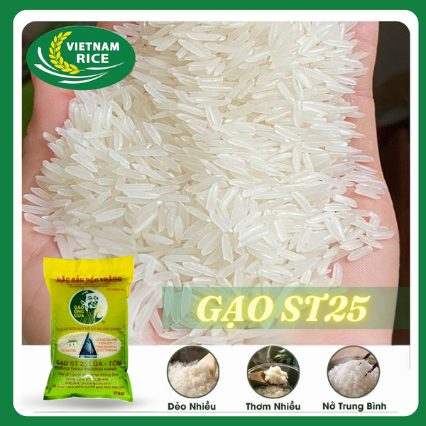 Gạo ST25 - Gạo Biên Hòa - Công Ty TNHH Thương Mại Dịch Vụ Nhi Luyến