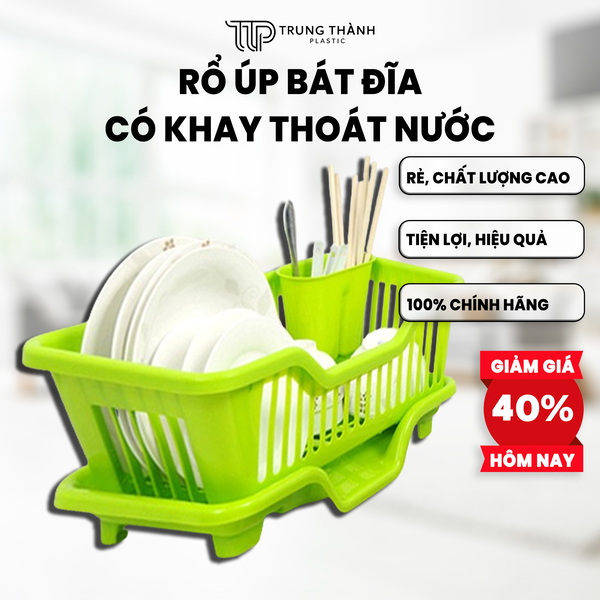 Rổ bát có khay thoát nước