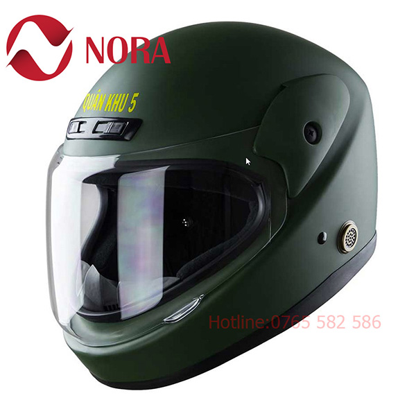 Mũ bảo hiểm Fullface in logo N566 - Mũ Bảo Hiểm NORA - Công Ty TNHH Sản Xuất Thương Mại Quốc Tế NORA