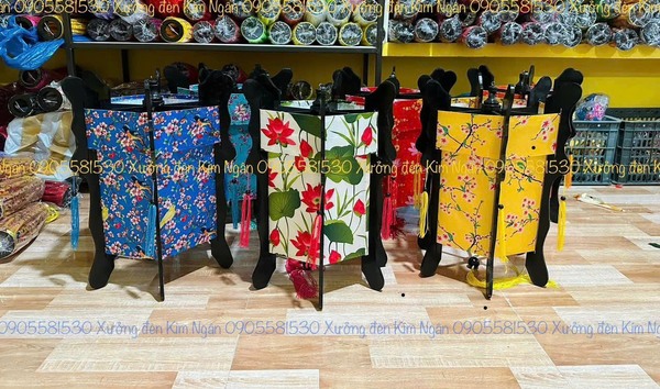 Đèn lồng Hội An gỗ lục giác