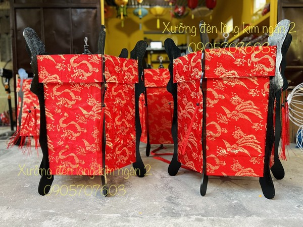 Đèn lồng Hội An gỗ lục giác