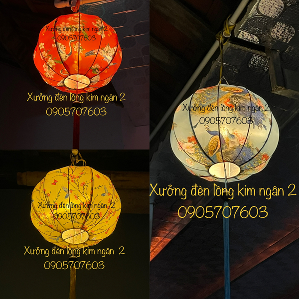 Đèn lồng Hội An khung sắt