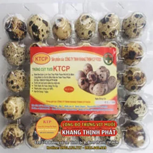 Trứng cút tươi - Trứng Muối Khang Thịnh Phát - Công Ty TNHH Sản Xuất Thương Mại Thực Phẩm Khang Thịnh Phát