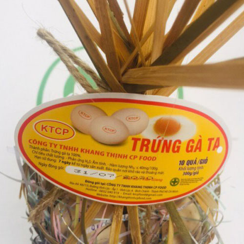 Trứng gà tươi - Trứng Muối Khang Thịnh Phát - Công Ty TNHH Sản Xuất Thương Mại Thực Phẩm Khang Thịnh Phát