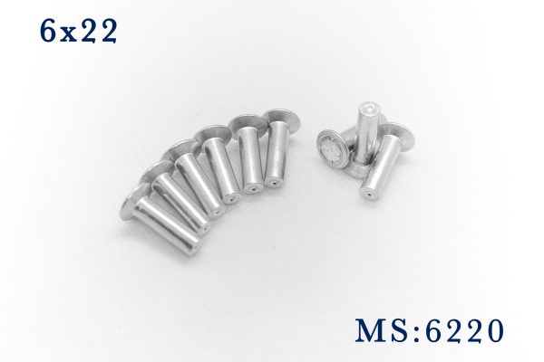 Rive tán nhôm 6x22