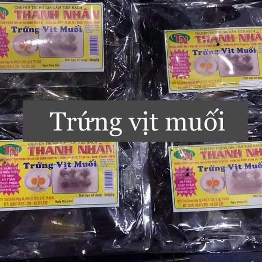 Trứng vịt muối - Trứng Thanh Nhân - Cơ Sở Trứng Thanh Nhân