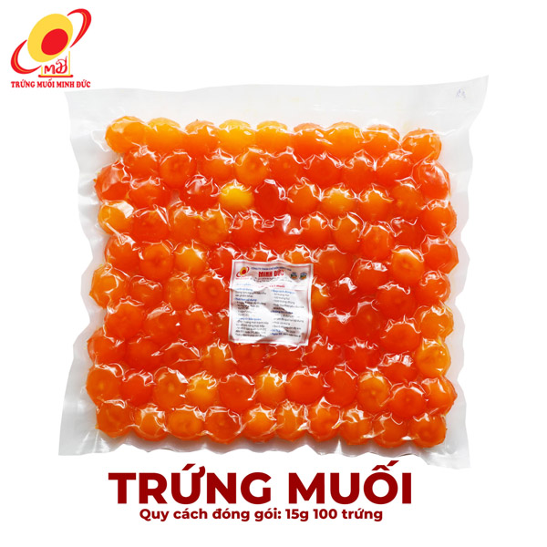 Trứng muối Minh Đức 15g (100 trứng) - Trứng Muối Minh Đức - Công Ty TNHH Chế Biến Nông Sản Minh Đức