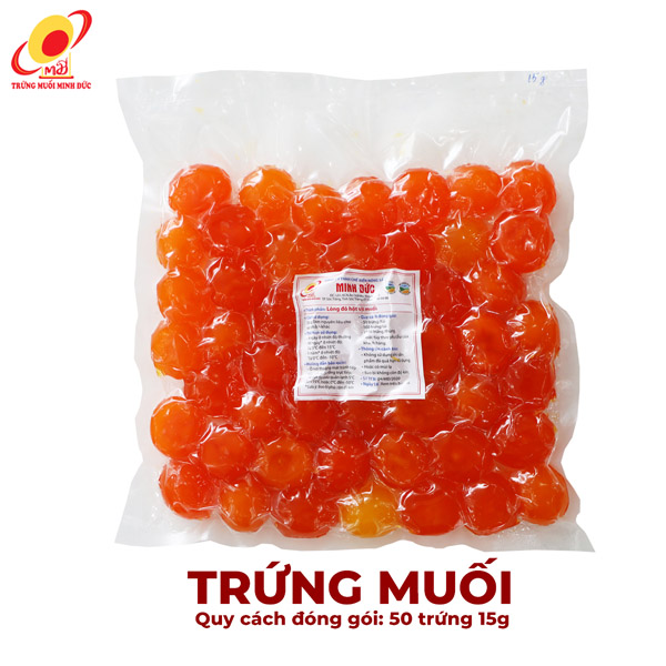 Trứng muối Minh Đức 15g (50 trứng) - Trứng Muối Minh Đức - Công Ty TNHH Chế Biến Nông Sản Minh Đức