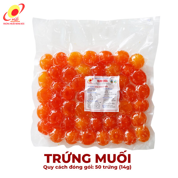 Trứng muối Minh Đức 14g (50 trứng) - Trứng Muối Minh Đức - Công Ty TNHH Chế Biến Nông Sản Minh Đức