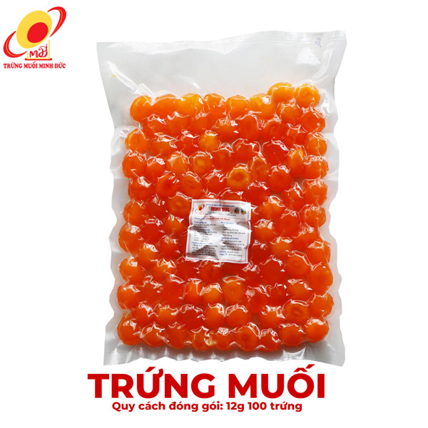 Trứng muối Minh Đức 12g (100 trứng) - Trứng Muối Minh Đức - Công Ty TNHH Chế Biến Nông Sản Minh Đức