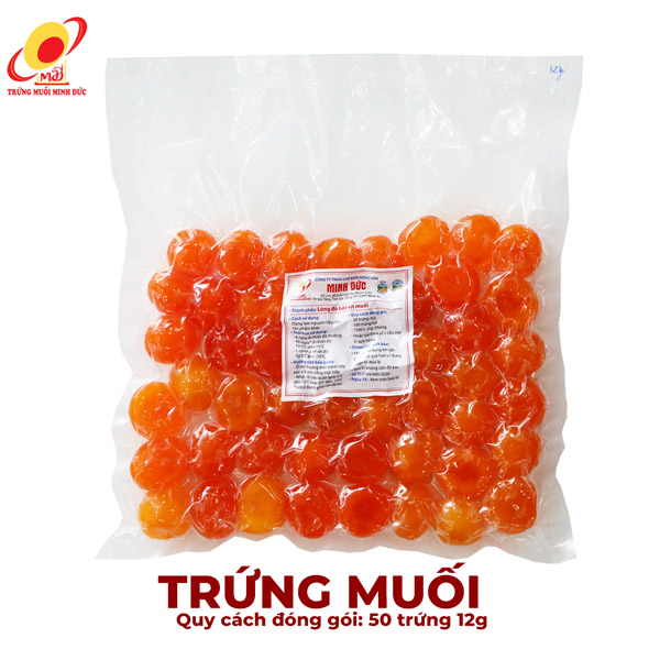 Trứng muối Minh Đức 12g (50 trứng)