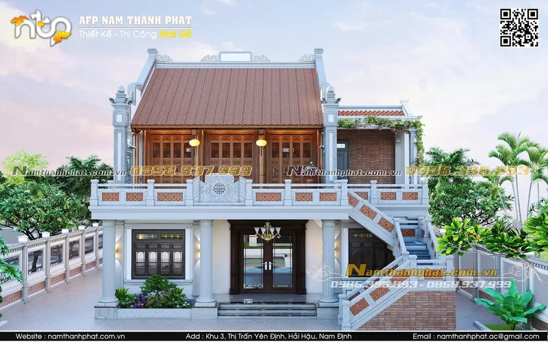 Nhà 3 gian trên tầng 2 - Nhà Gỗ Nam Thành Phát