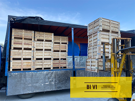 Hình ảnh xuất khẩu - Pallet Gỗ BI VI - Công Ty TNHH BI VI