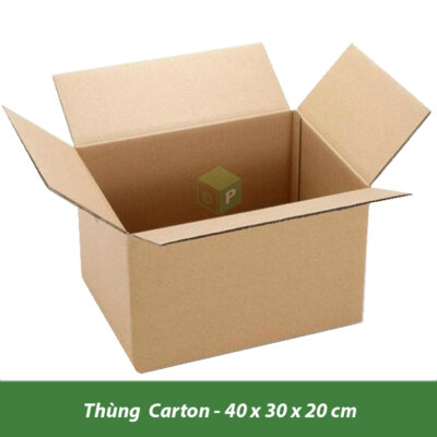 Hộp Carton 40 x 30 x 20 cm - Công Ty TNHH Carton Đình Phong