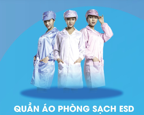 Quần áo phòng sạch ESD - Vật Tư Phòng Sạch NBN Bắc Ninh - Công Ty TNHH Vật Tư Công Nghiệp NBN Bắc Ninh