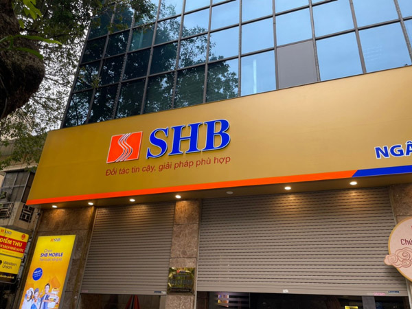Bộ nhận diện ngân hàng SHB nhiều chi nhánh - Quảng Cáo Tiến Dư     - Công Ty TNHH Ánh Sáng Tiến Dư