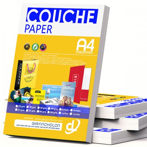 Giấy in Couche A4 (MH) - 260g (2 mặt) 50 tờ - Văn Phòng Phẩm Tường Nguyên - Công Ty TNHH Thiết Bị Văn Phòng Tường Nguyên