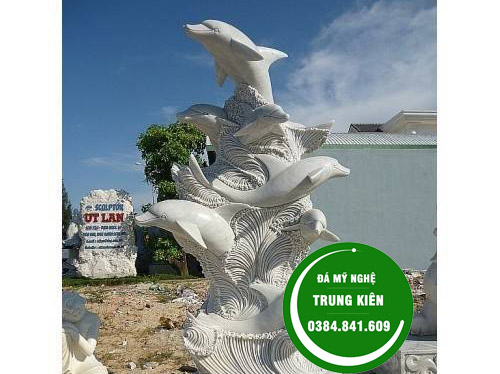 Tượng cá heo phong thủy - Cơ Sở Điêu Khắc Trung Kiên