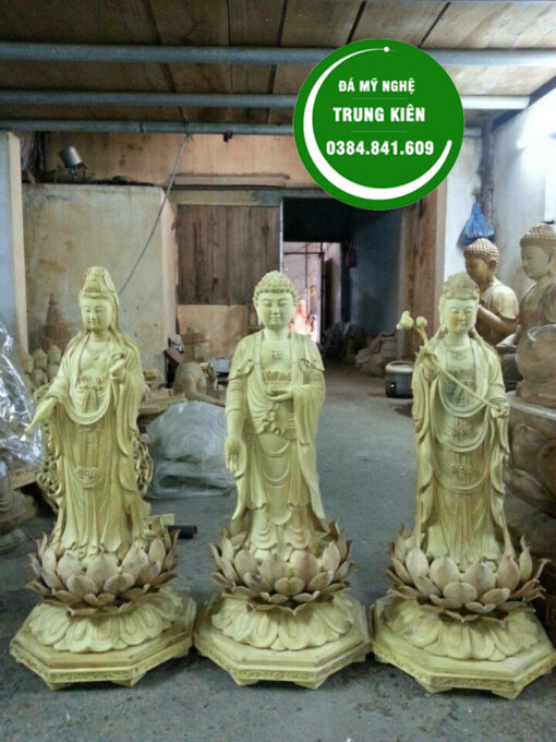 Tượng Tây Phương Tam Thánh - Cơ Sở Điêu Khắc Trung Kiên