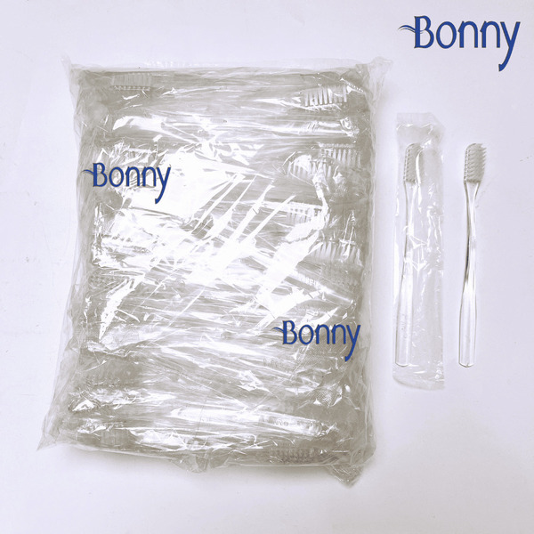 Bàn chải khách sạn dùng 1 lần túi nilon bịch 100 chiếc