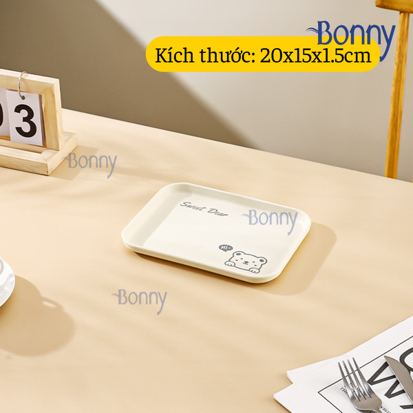 Khay trắng nhựa nguyên sinh