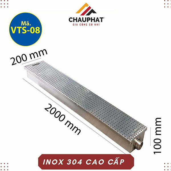 Màng thoát sàn inox nhà bếp - Gia Công Thiết Bị Bếp Châu Phát - Công Ty TNHH SX TM Xây Dựng Cơ Khí Châu Phát