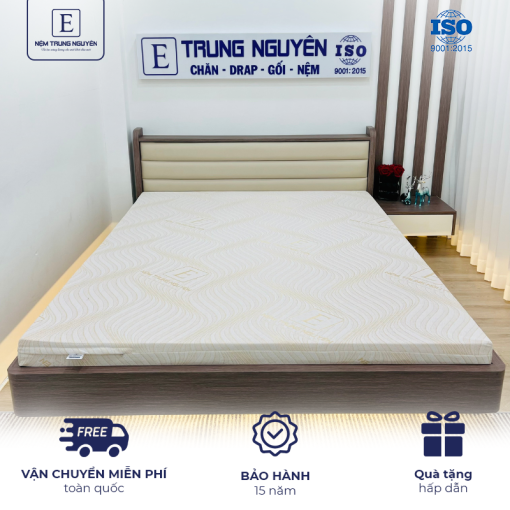 Nệm cao su thiên nhiên Trung Nguyên Gold 1m4 x 2m - Nệm Trung Nguyên - Công Ty TNHH Nệm Trung Nguyên