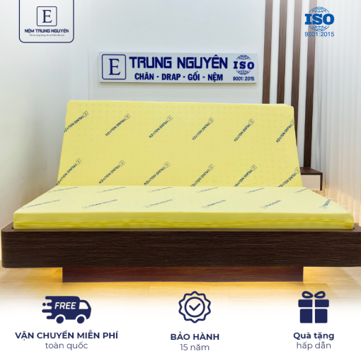 Nệm cao su non Trung Nguyên gấp 3 1m6 x 2m - Nệm Trung Nguyên - Công Ty TNHH Nệm Trung Nguyên