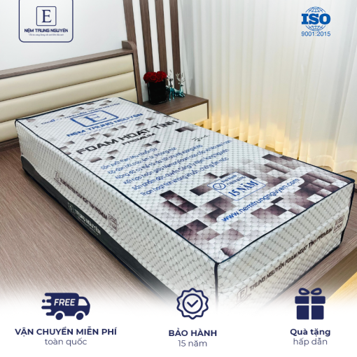 Nệm Foam hoạt tính Premium Trung Nguyên 1m8 x 2m - Nệm Trung Nguyên - Công Ty TNHH Nệm Trung Nguyên