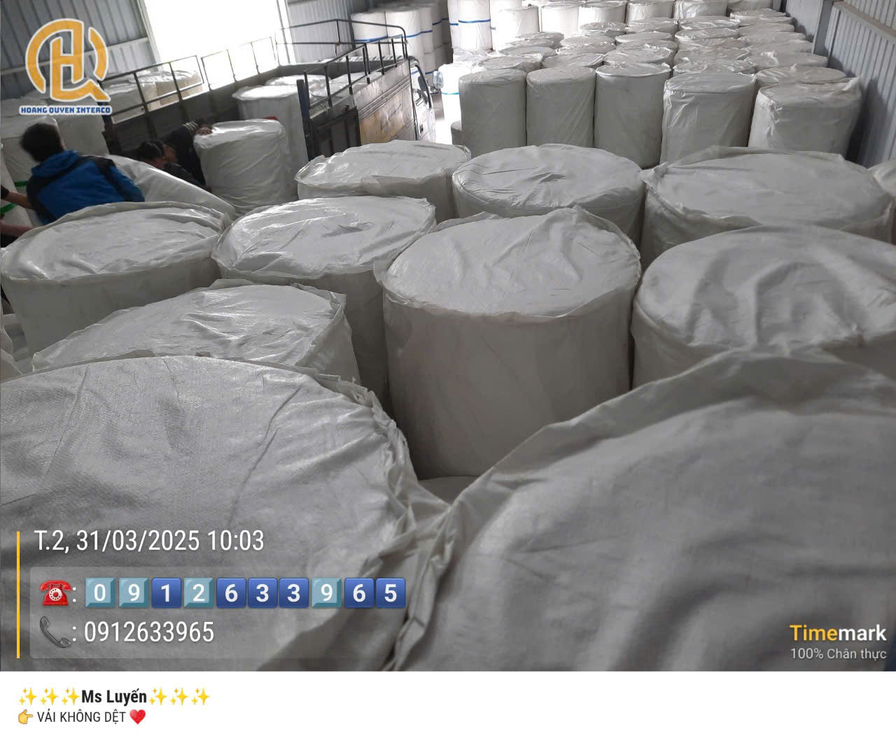 Kho hàng công ty Hoàng Quyên - Hoàng Quyên Interco - Công Ty TNHH Hoàng Quyên Interco