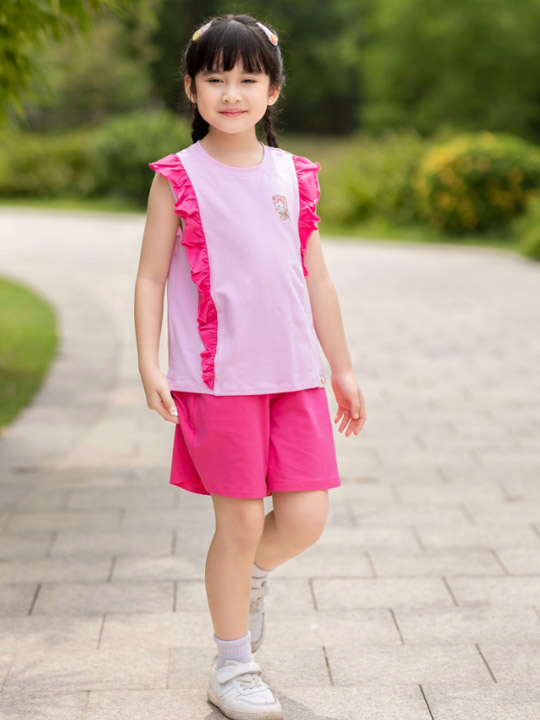 Đồ mặc ở nhà bé gái set Jolie cotton RBG622