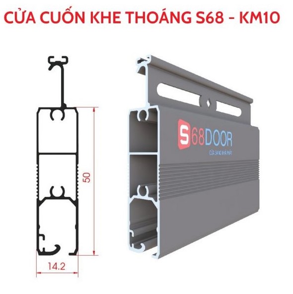 Cửa cuốn khe thoáng KM10 - Rèm Gia Hưng - Công Ty TNHH MTV Dịch Vụ Gia Hưng