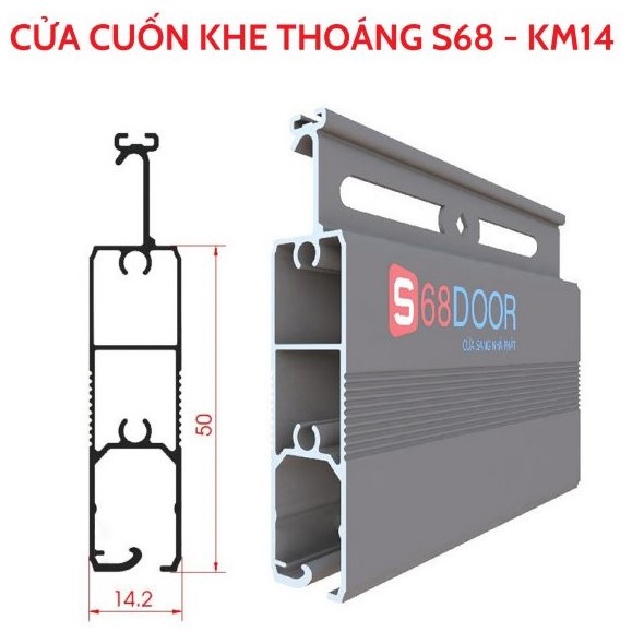 Cửa cuốn khe thoáng KM14 - Rèm Gia Hưng - Công Ty TNHH MTV Dịch Vụ Gia Hưng