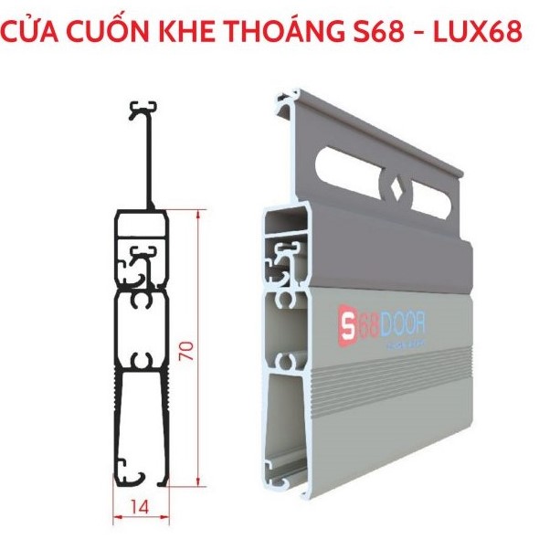 Cửa cuốn vượng khí LUX68 - Rèm Gia Hưng - Công Ty TNHH MTV Dịch Vụ Gia Hưng