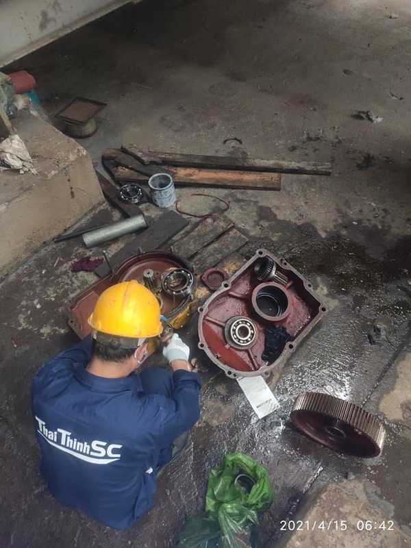 Đại tu Palăng quạt gió DC - Dịch Vụ Sửa Chữa Thái Thịnh - Công Ty TNHH Dịch Vụ Xây Lắp Thái Thịnh