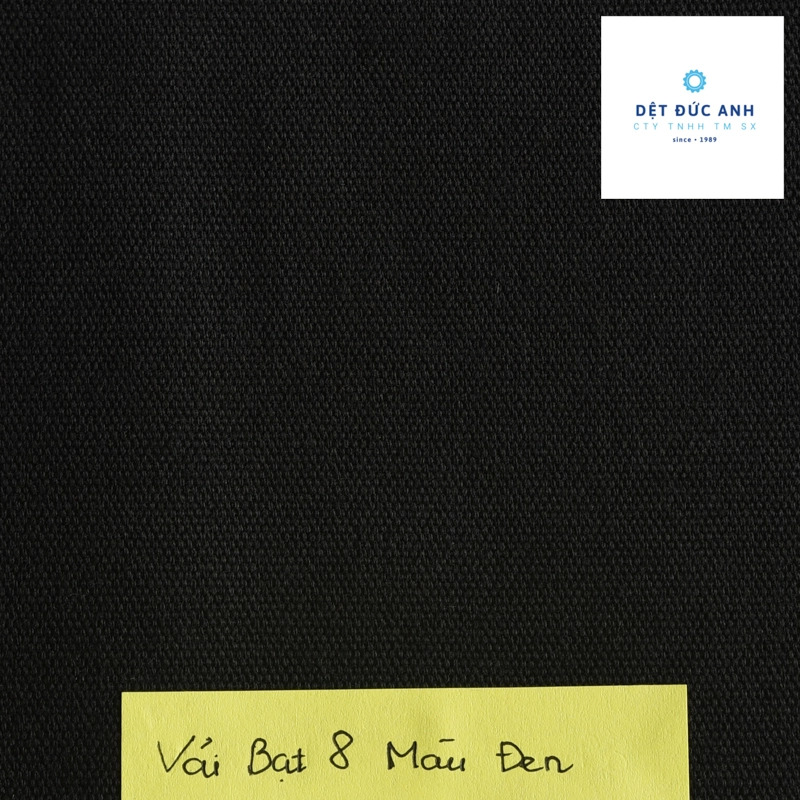 Vải bạt 8 màu đen