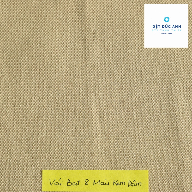 Vải bạt 8 màu kem đậm