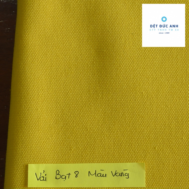 Vải bạt 8 màu vàng