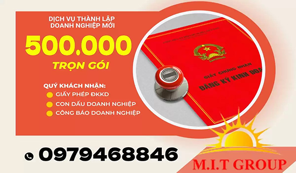 Dịch vụ thành lập doanh nghiệp mới - Kế Toán M.I.T - Công Ty TNHH Kế Toán Vũng Tàu M.I.T