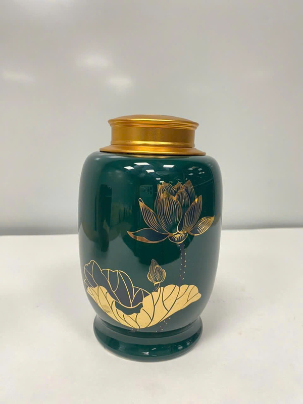 Hũ trà gốm sứ