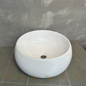 Chậu lavabo trắng đặt bàn TTCERA LB166