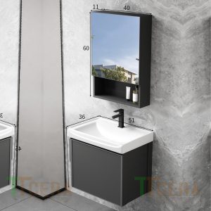 Tủ lavabo nhôm mini cao cấp TTCERA TLVB145