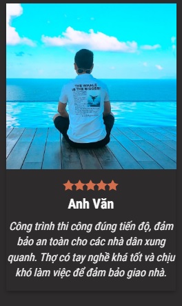 Khách hàng phản hồi về chúng tôi - Nhà Thầu Xây Dựng Thu Phát - Công Ty TNHH XD SX TM DV Thu Phát