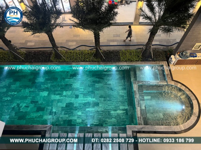 Hồ bơi anh Minh - Đồng Nai - Thiết Kế Xây Dựng Hồ Bơi Phúc Hải - Công Ty TNHH Xây Dựng Thương Mại  Kỹ Thuật Phúc Hải