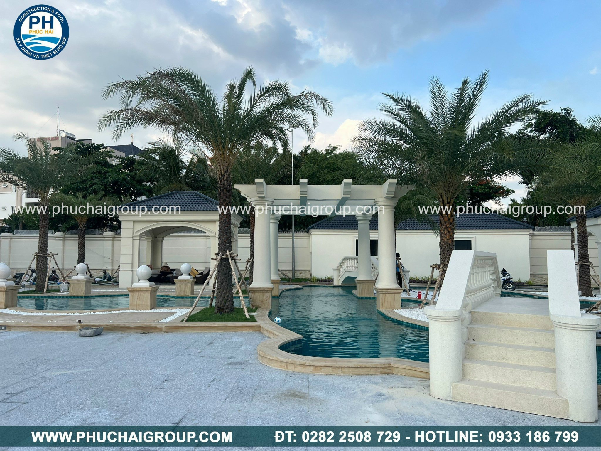 Tư vấn thiết kế thi công bể bơi gia đình - Thiết Kế Xây Dựng Hồ Bơi Phúc Hải - Công Ty TNHH Xây Dựng Thương Mại  Kỹ Thuật Phúc Hải