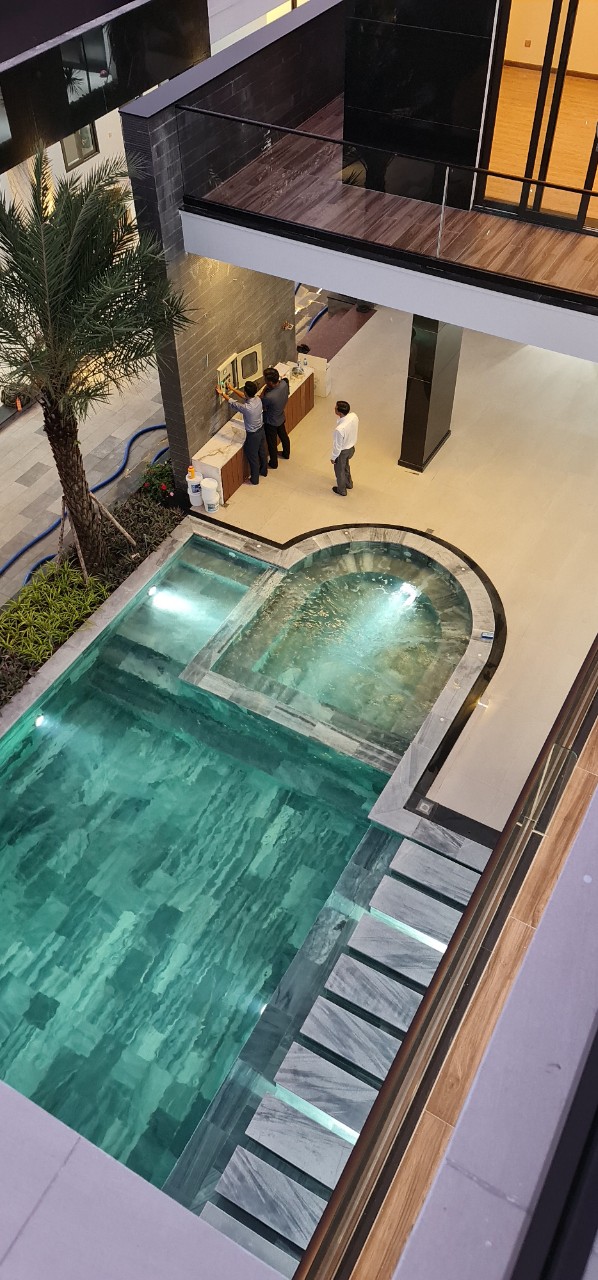 Tư vấn thiết kế thi công bể bơi cho khách sạn - Thiết Kế Xây Dựng Hồ Bơi Phúc Hải - Công Ty TNHH Xây Dựng Thương Mại  Kỹ Thuật Phúc Hải