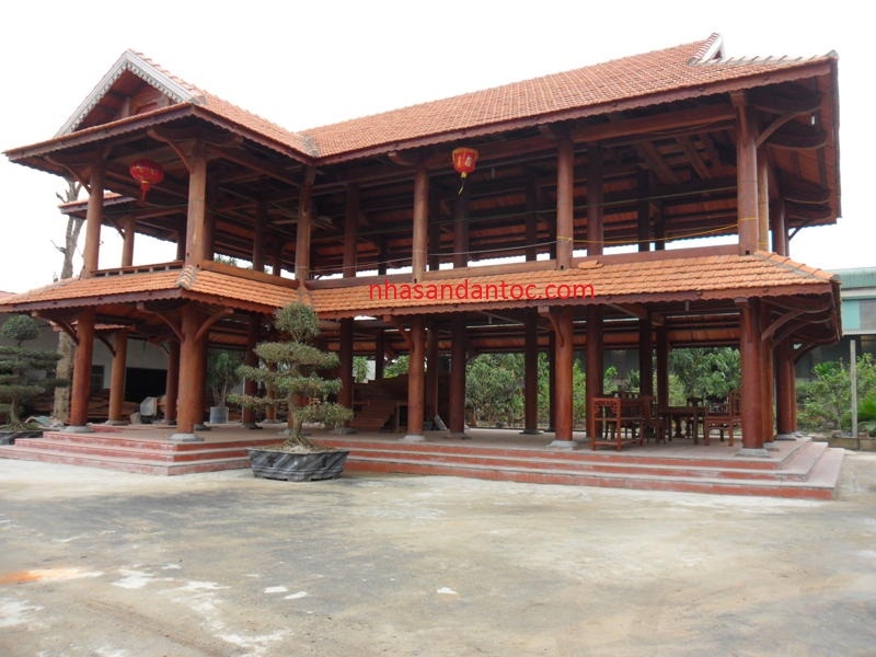 Nhà sàn 5 gian - Nhà Gỗ Bình Thước - Công Ty TNHH MTV Xây Dựng Và Thương Mại Đại Phát